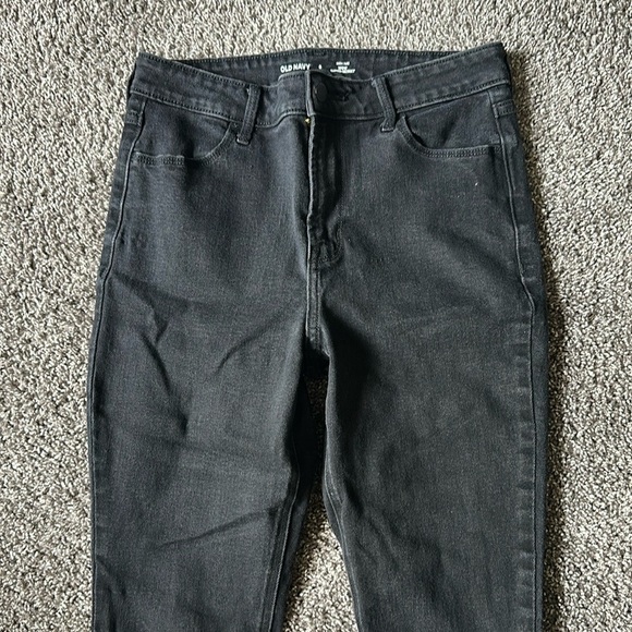 Old Navy High Rise Super Skinny Black Jeans Size 6 - Picture 3 of 9